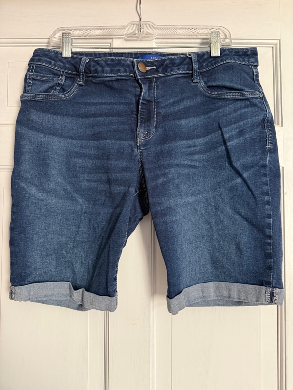 Apt. 9 Dark Blue Denim Bermuda Shorts